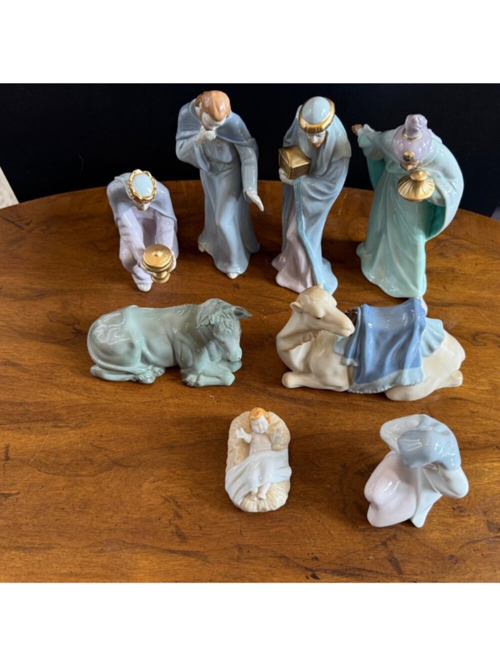 AVON Bethlehem Nativity Collection 8pc OBrien 1994 Christmas Figurine Set - Picture 13 of 16